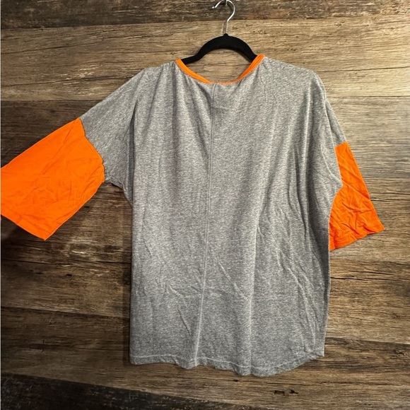 Denver Broncos Gray and Orange Blouse with Sporty Design Size XL - Picture 2 of 7